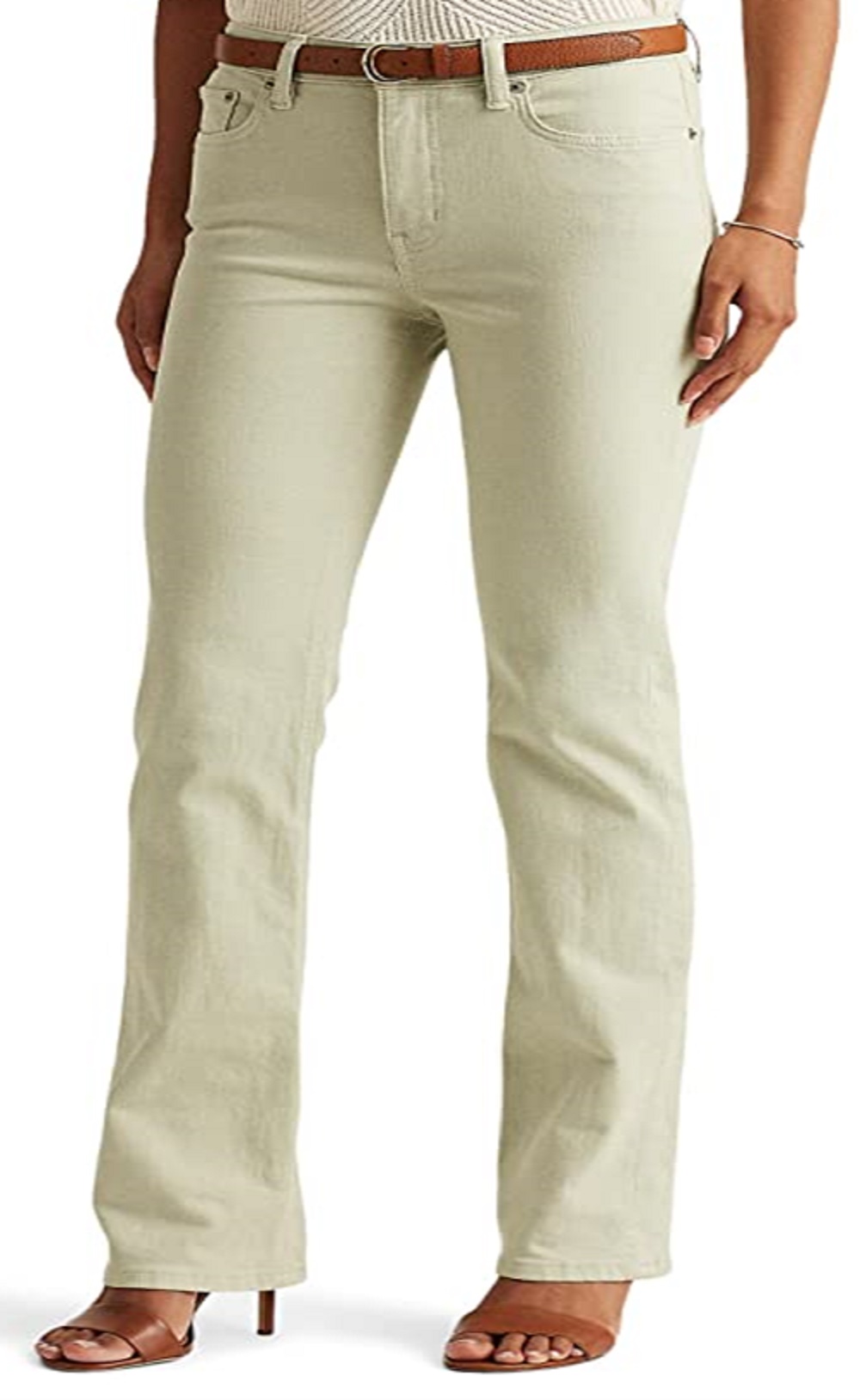 Ralph Lauren Women's High Rise Boot Jeans Green Size 14