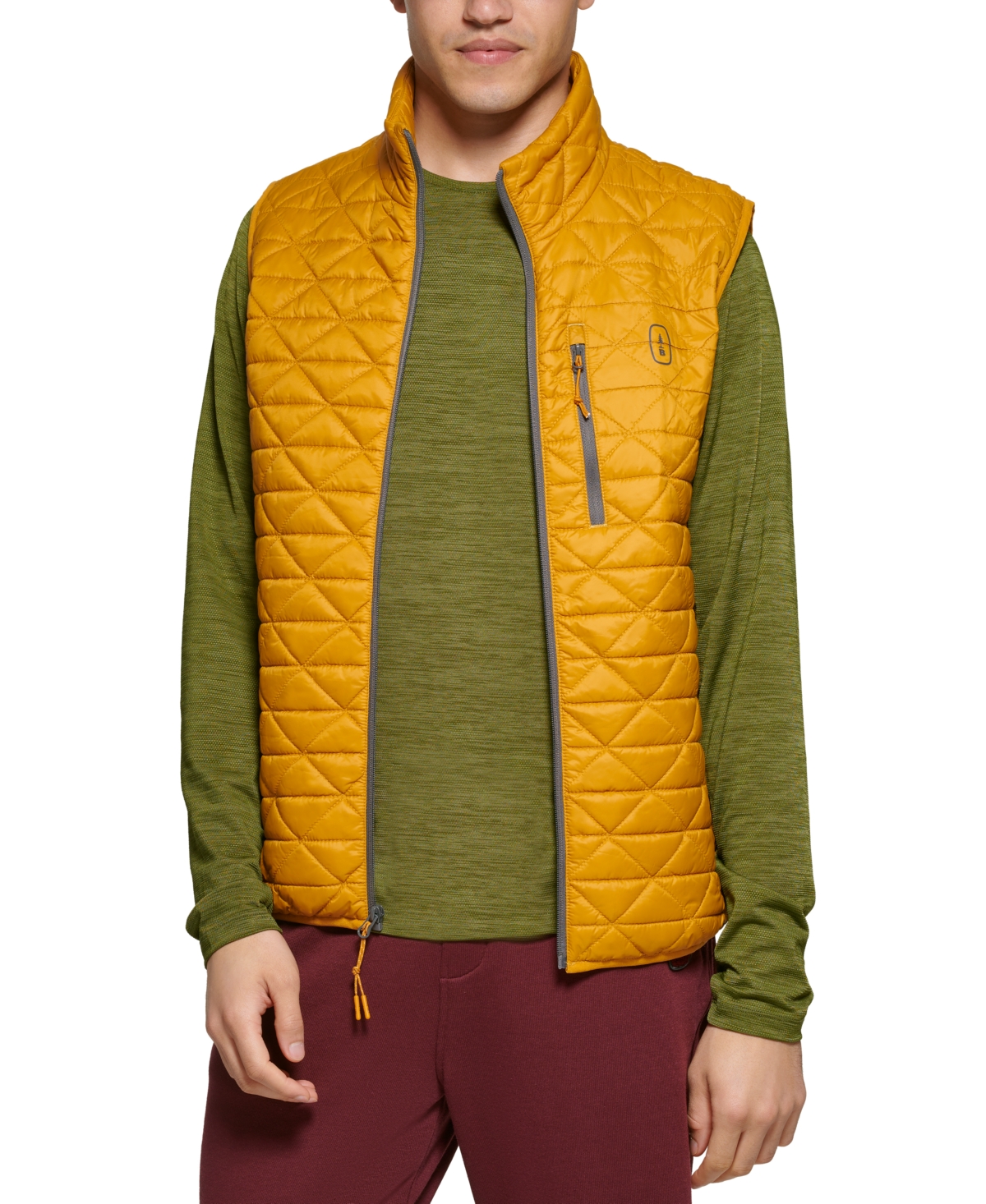 Bass Outdoor Men's Quilted Packable Puffer Vest Yellow Size XX-Large