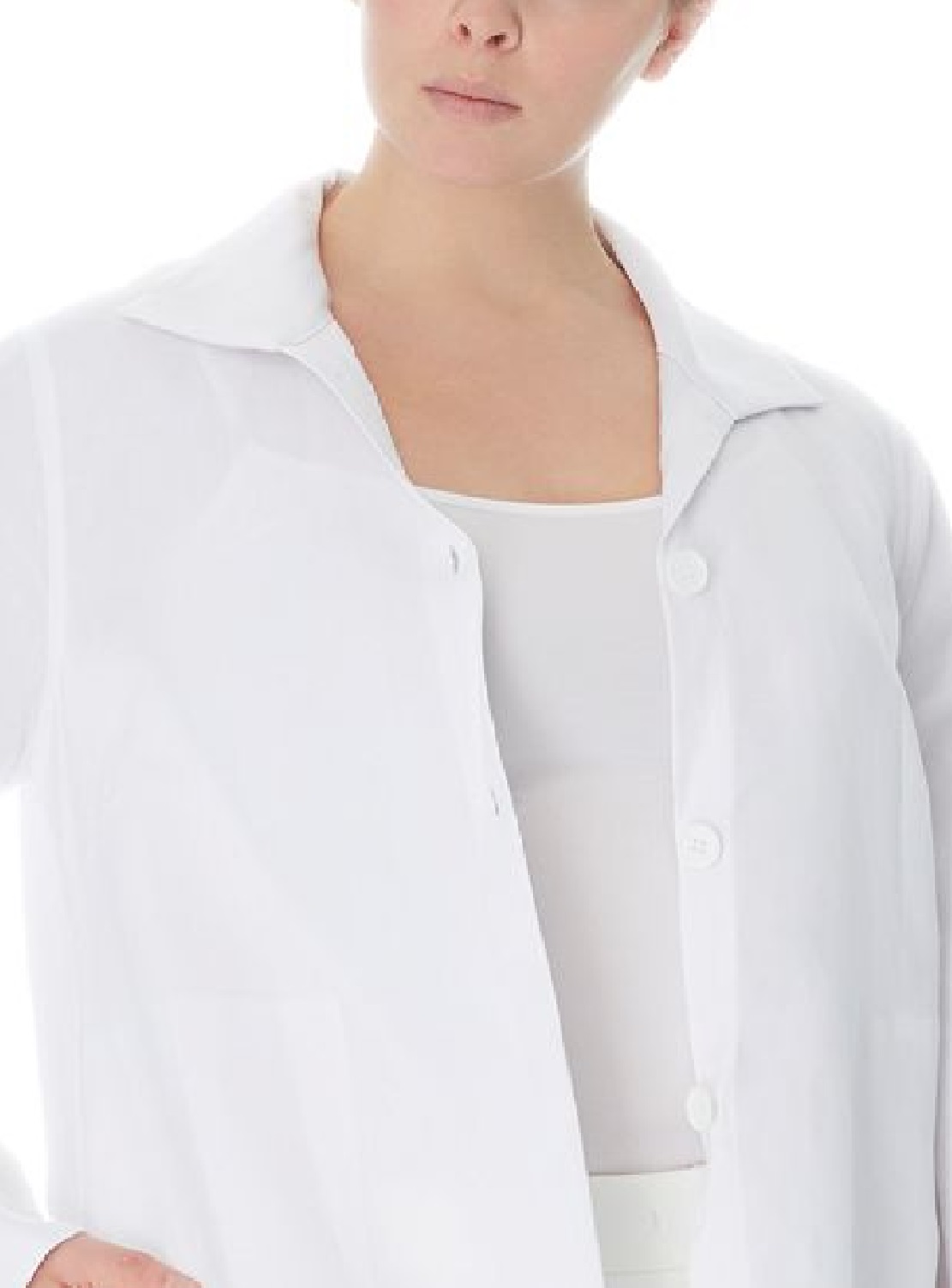 Anne Klein Women's Pocketed Wear To Work Button Down Jacket White Size 2X