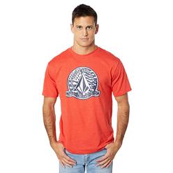 Volcom Men's Usst True To This Short Sleeve Tee Red Size Small