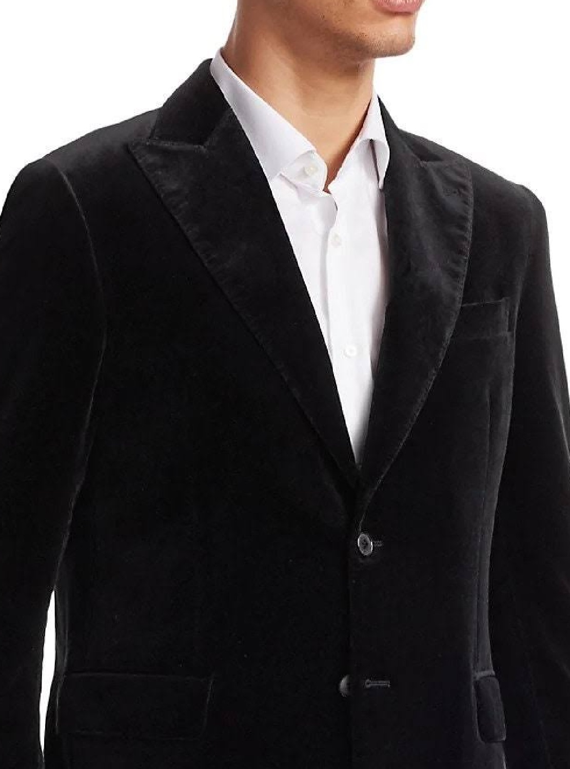 Robert Graham Men's Velvet Slim Fit Dinner Jacket Black Size 38