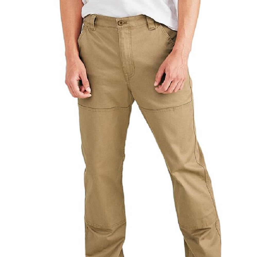 Dockers Men's Straight Fit Smart 360 Tech Stretch Pants Brown Size 38X32
