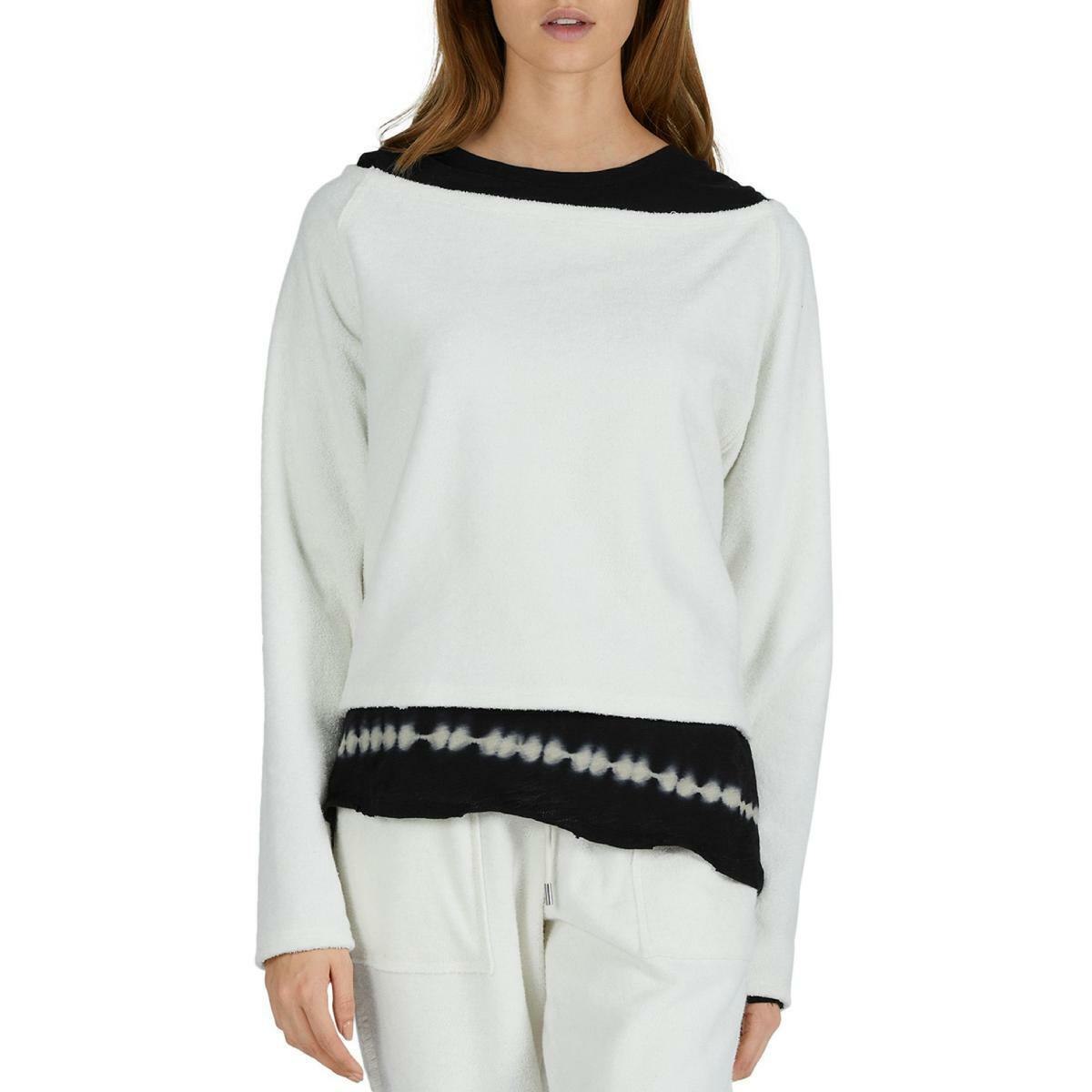 Atm Anthony Thomas Melillo Women's Loop Terry Cotton Sweatshirt White Size S