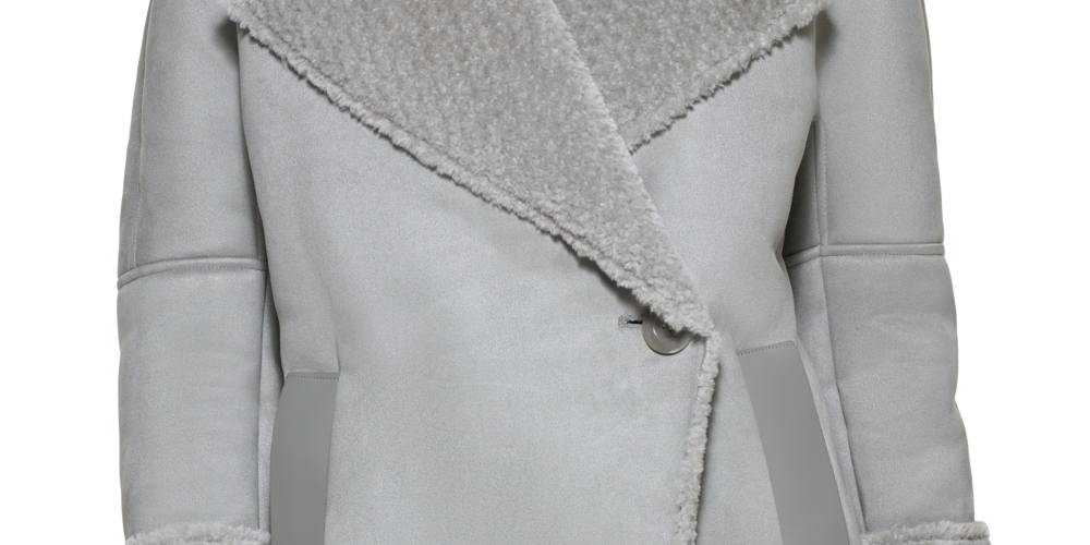 Calvin Klein Women's Button Down Winter Jacket Coat Gray Size X-Small