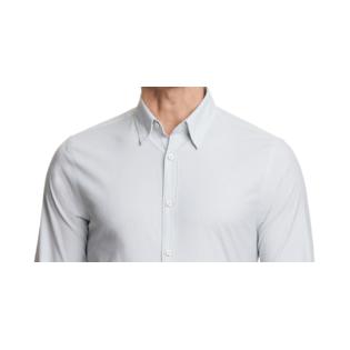 Tommy Hilfiger Men's No Tuck Casual Slim Fit Stretch Dress Shirt Gray Size XL Tommy Hilfiger Men's No Tuck Casual Slim Fit Stretch Dress Shirt Gray Size XL
