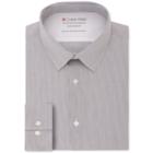 Calvin Klein Men's Extreme Slim Fit Temperature Regulation Check Dress Shirt Black Size 19.2 Calvin Klein Men's Extreme Slim Fit Temperature Regulation Check Dress Shirt Black Size 19.2