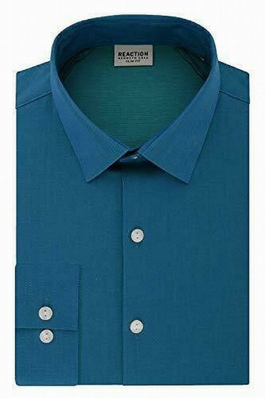 Kenneth Cole REACTION Kenneth Cole Slim-Fit Techni-Cole Solid Dress Shirt  Size 14.5x32-33