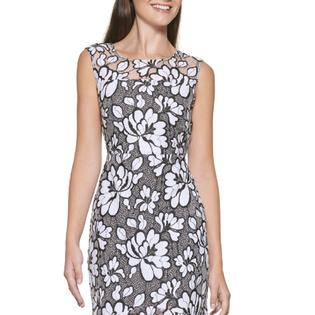 Kensie Women's Floral Print Handkerchief Hem Midi Dress Black Size 0 Kensie Women's Floral Print Handkerchief Hem Midi Dress Black Size 0