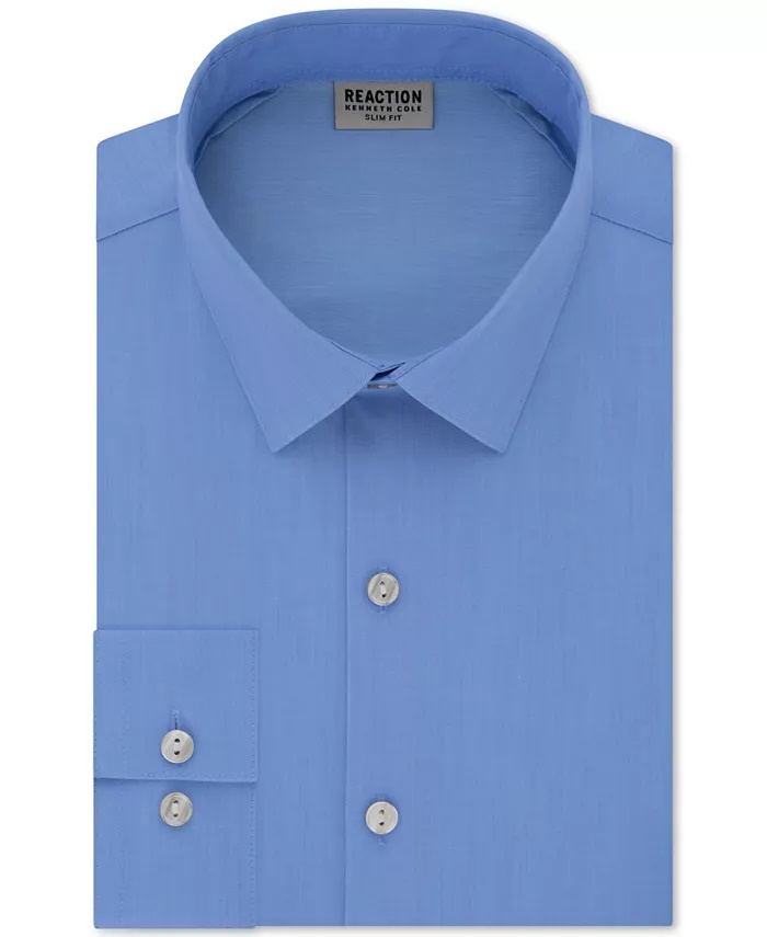 Kenneth Cole REACTION Kenneth Cole Reaction Men's Dress Shirt Slim Purple  Size 16.5X34X35
