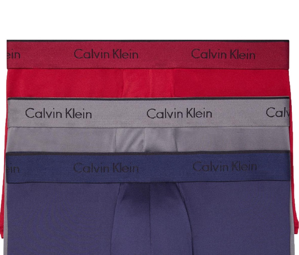 Calvin Klein Men's Solid Everyday Trunk Red Size X-Large