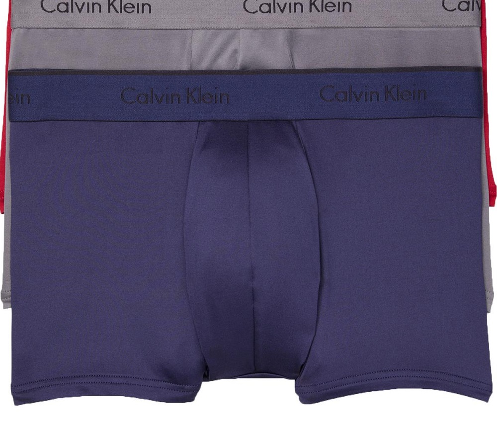 Calvin Klein Men's Solid Everyday Trunk Red Size X-Large