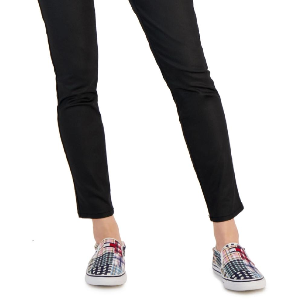 Tommy Hilfiger Women's Coated Skinny Ankle Jeans Black Size 14