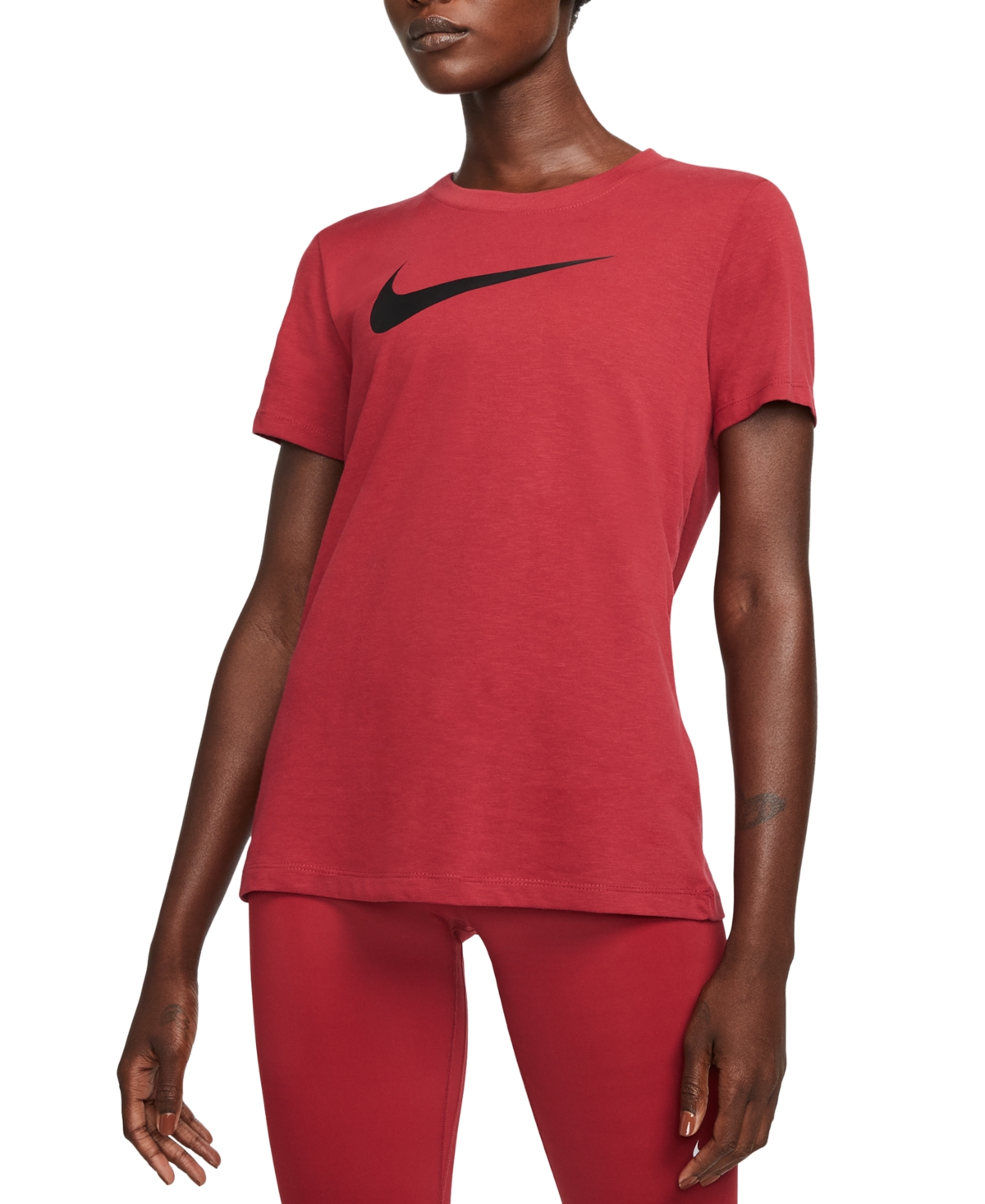 Nike Women's Dry Logo Training T Shirt Pink Size X-Small