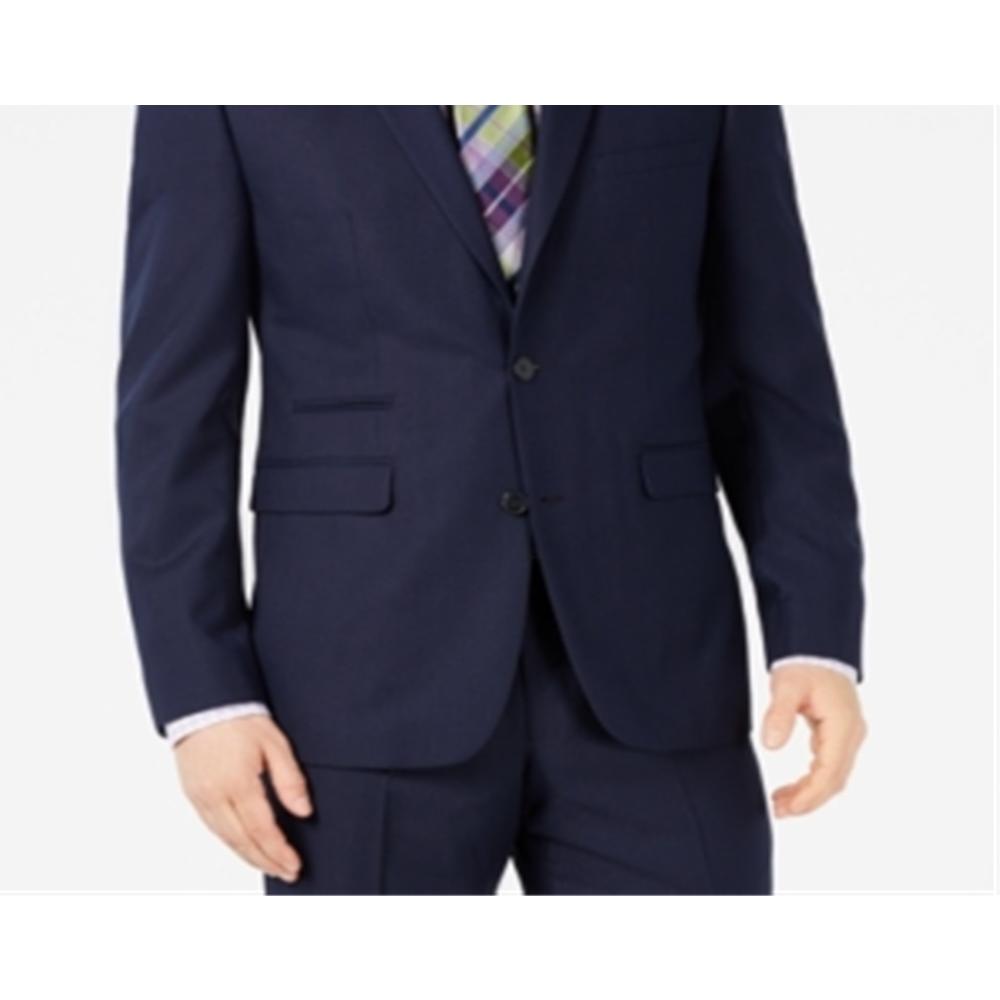 Vince Camuto Men's Slim Fit Wrinkle Resistant Suit Jackets Blue Size 40