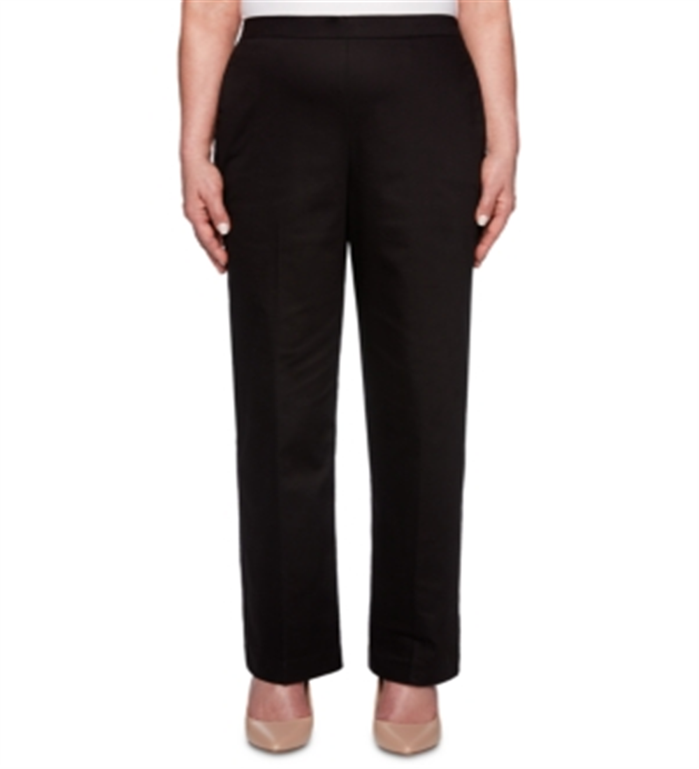Alfred Dunner Women's Pull On Pants Black Size 24X4.5