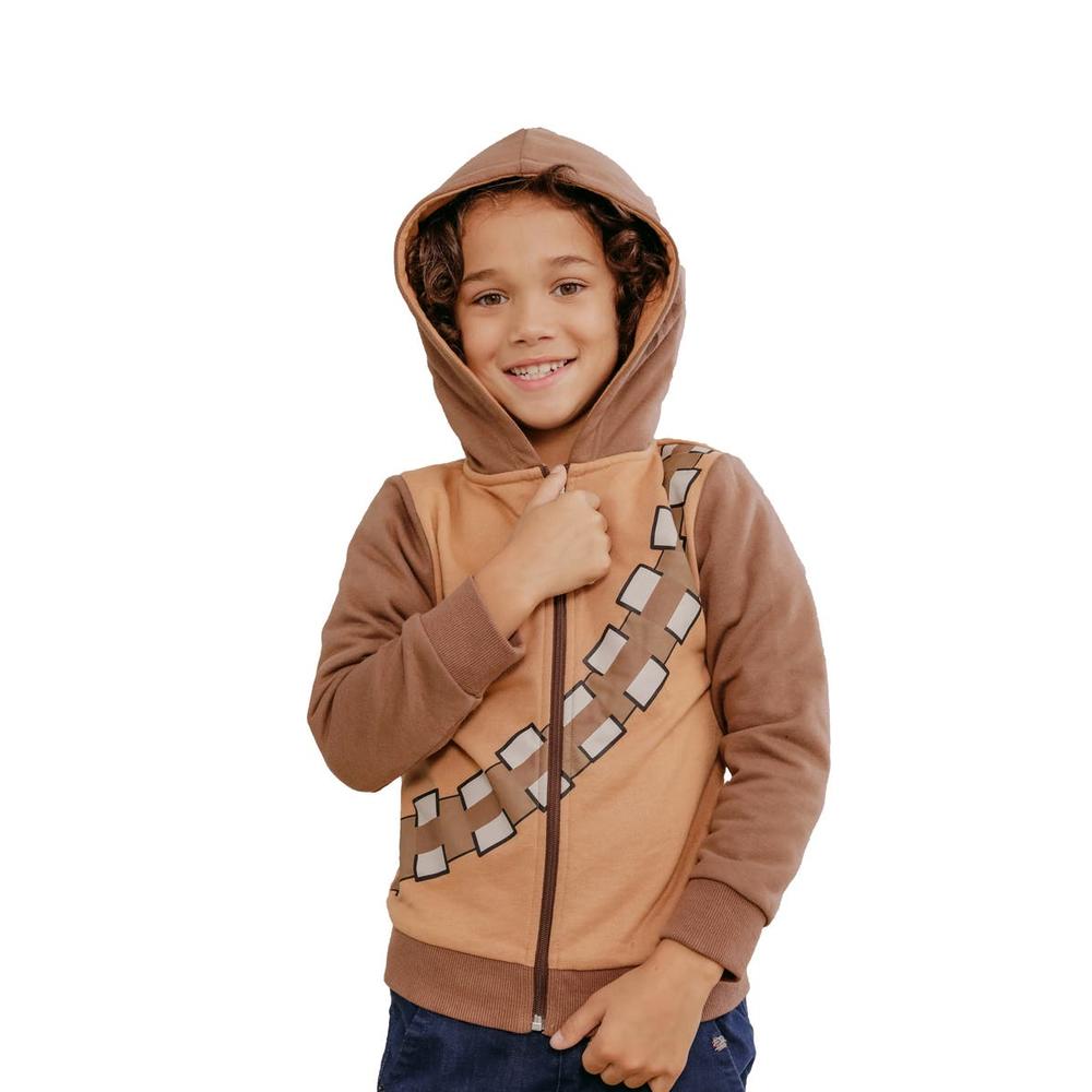 Cubcoats Toddler Unisex Chewbacca 2-in-1 Stuffed Animal Hoodie Brown Size 8