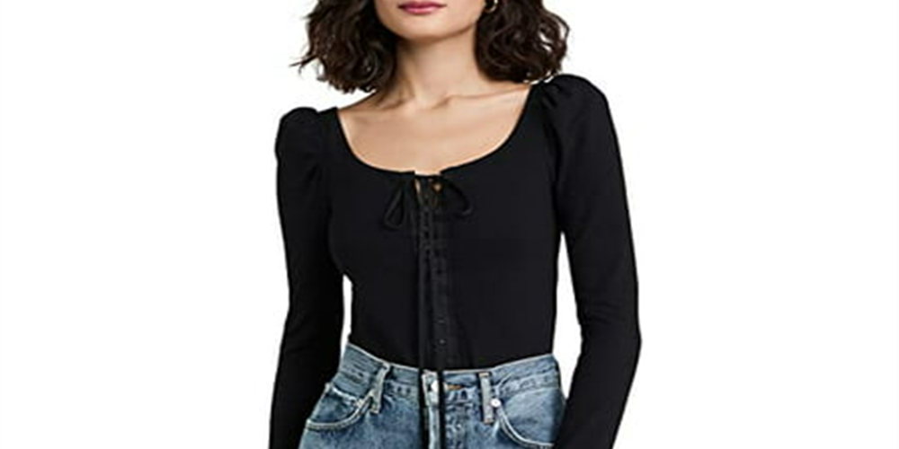 Free People Women's Willow Top Black Size X-Small