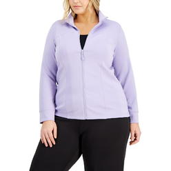 Anne Klein Women's SeaZip Front Jacket Purple Size 1X