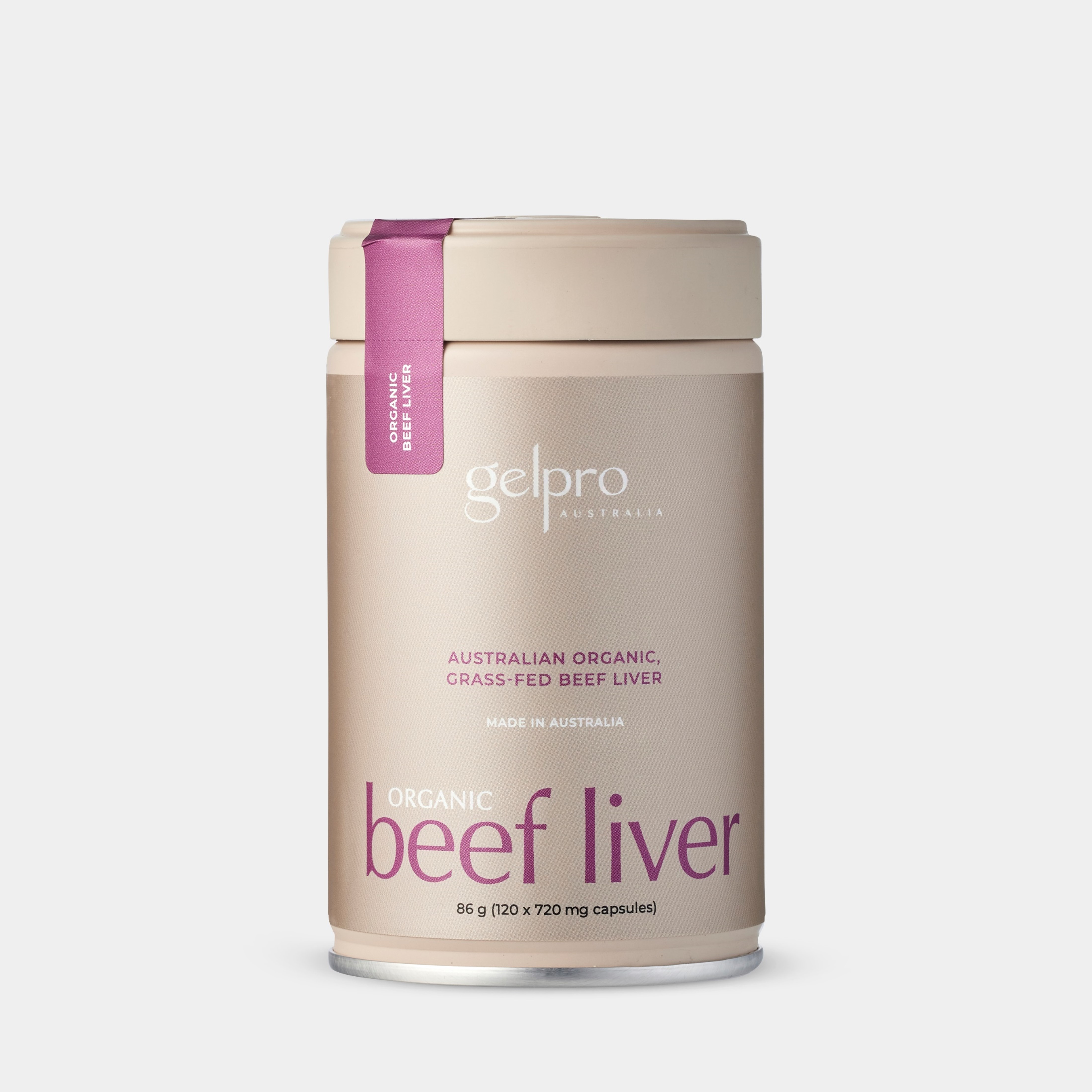 Gelpro Organic Beef Liver - 120 Capsules