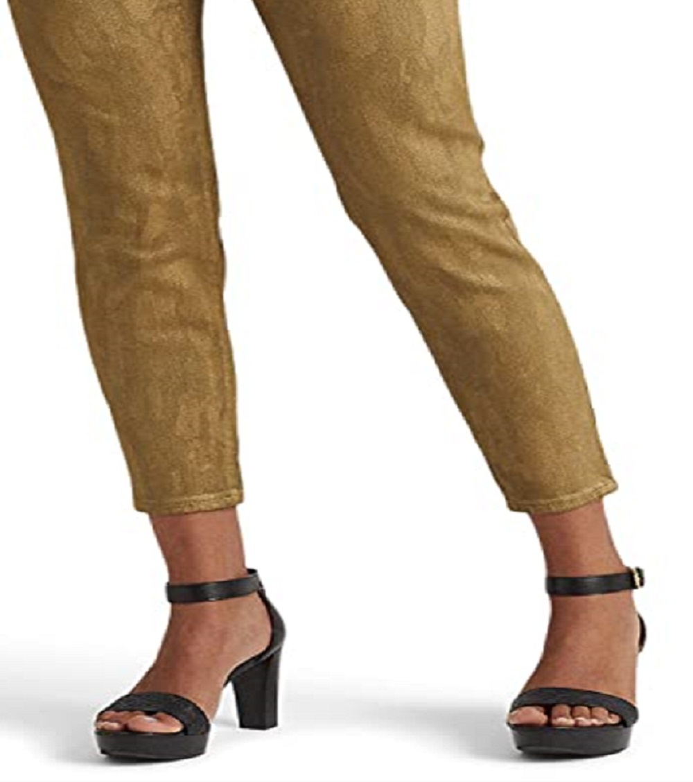 Ralph Lauren Women's High Rise Skinny Ankle Jeans Green Size 8Petite