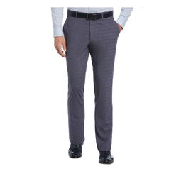 Perry Ellis Portfolio Men's Slim Fit Flat Front Dress Pants Blue Size 38X32