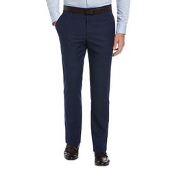 Perry Ellis Portfolio Men's Slim Fit Flat Front Dress Pants Blue Size 30X32