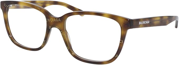 Balenciaga Unisex Eyeglasses BB0078O 002 002 Havana Transparent Size 53