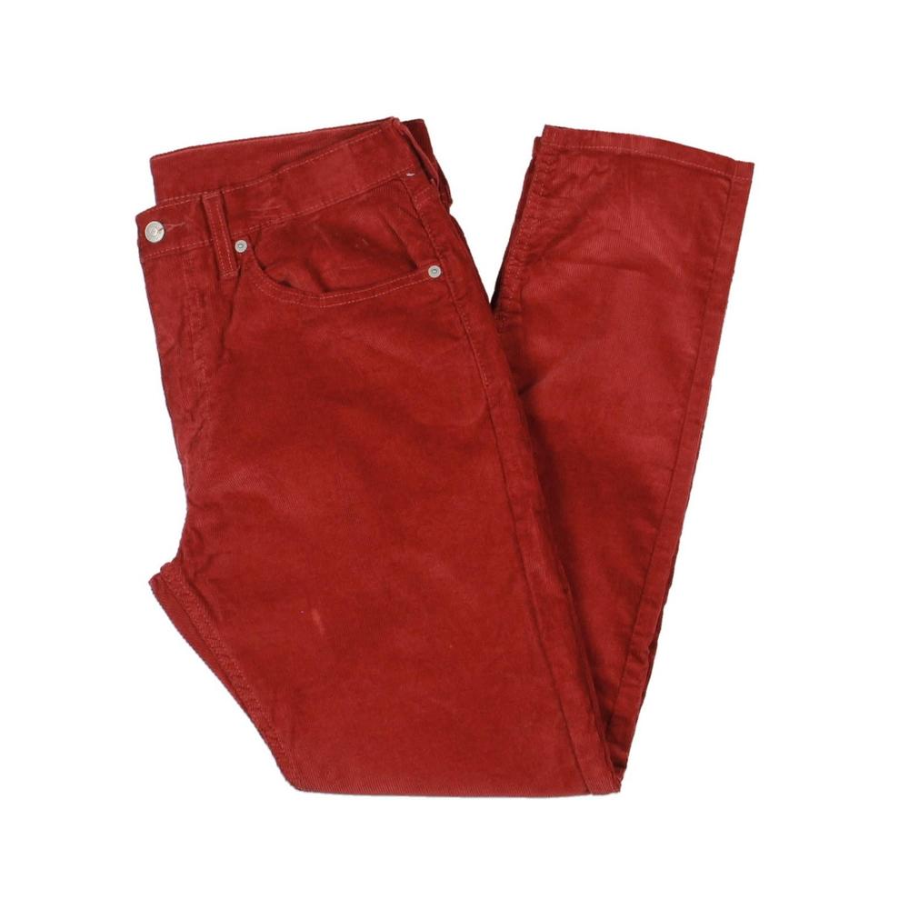 Levi's Men's 512 Slim Tapered Fit Corduroy Jeans Red Size 33X32