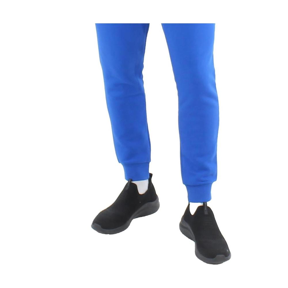 adidas Men's Essentials Slim Ft Tapered Leg Sweatpants Blue Size Medium