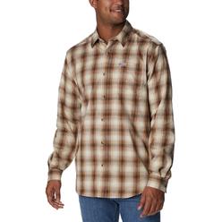 Columbia Men's Vapor Ridge Iii Long Sleeve Shirt Brown Size Small