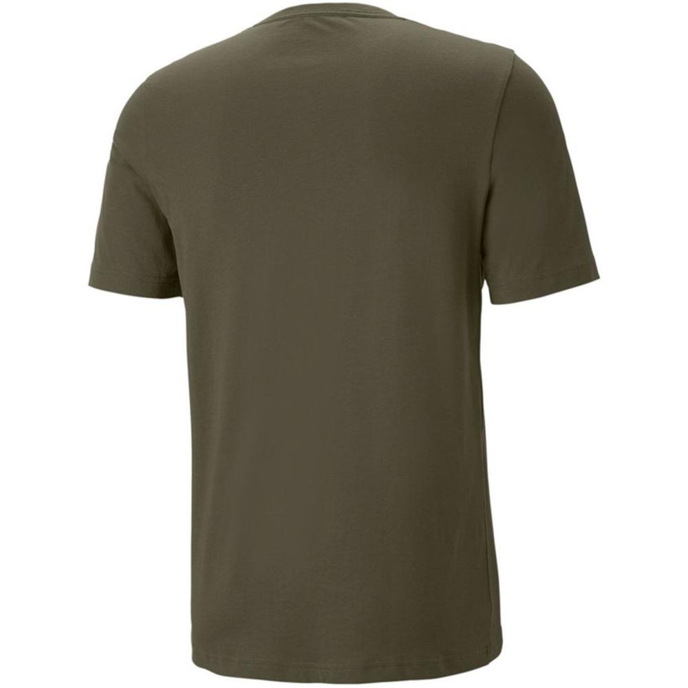 Puma Men's Graphic Crewneck T-Shirt Green Size Small