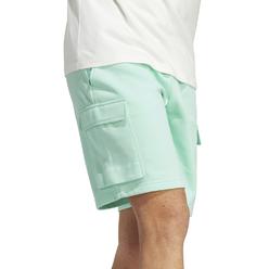 adidas Men's Essentials Fleece Cargo Shorts Green Size Small