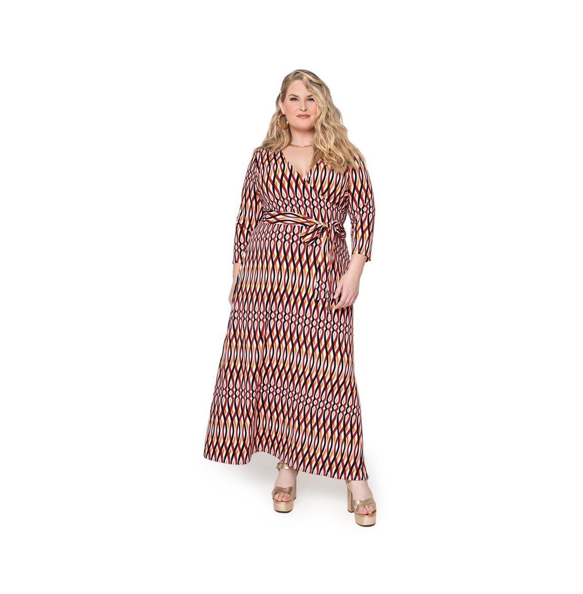 chinese dress ladies Sariah Poplin Maxi Dress Lucky Cheetah Verdant Green 2X