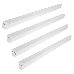 Commercial Electric 4 Ft 64 Watt Equivalent Integrated Led White Strip Light Fixture 3600 Lumens 40 Commercial Electric 4 Ft 64 Watt Equivalent Integrated Led White Strip Light Fixture 3600 Lumens 40