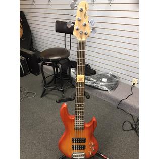 G L Guitars Tl2500 Rwhb G L Tribute L 2500 5 String Swamp Ash Electric Bass Brazilian Cherry Honeyburst