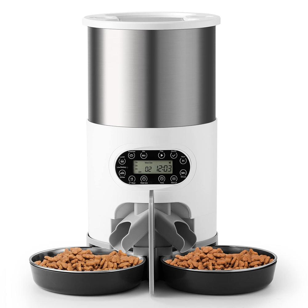 Megacasa Automatic Feeder Pets WiFi Timed Cats Dogs Stainless Steel Large Capacity