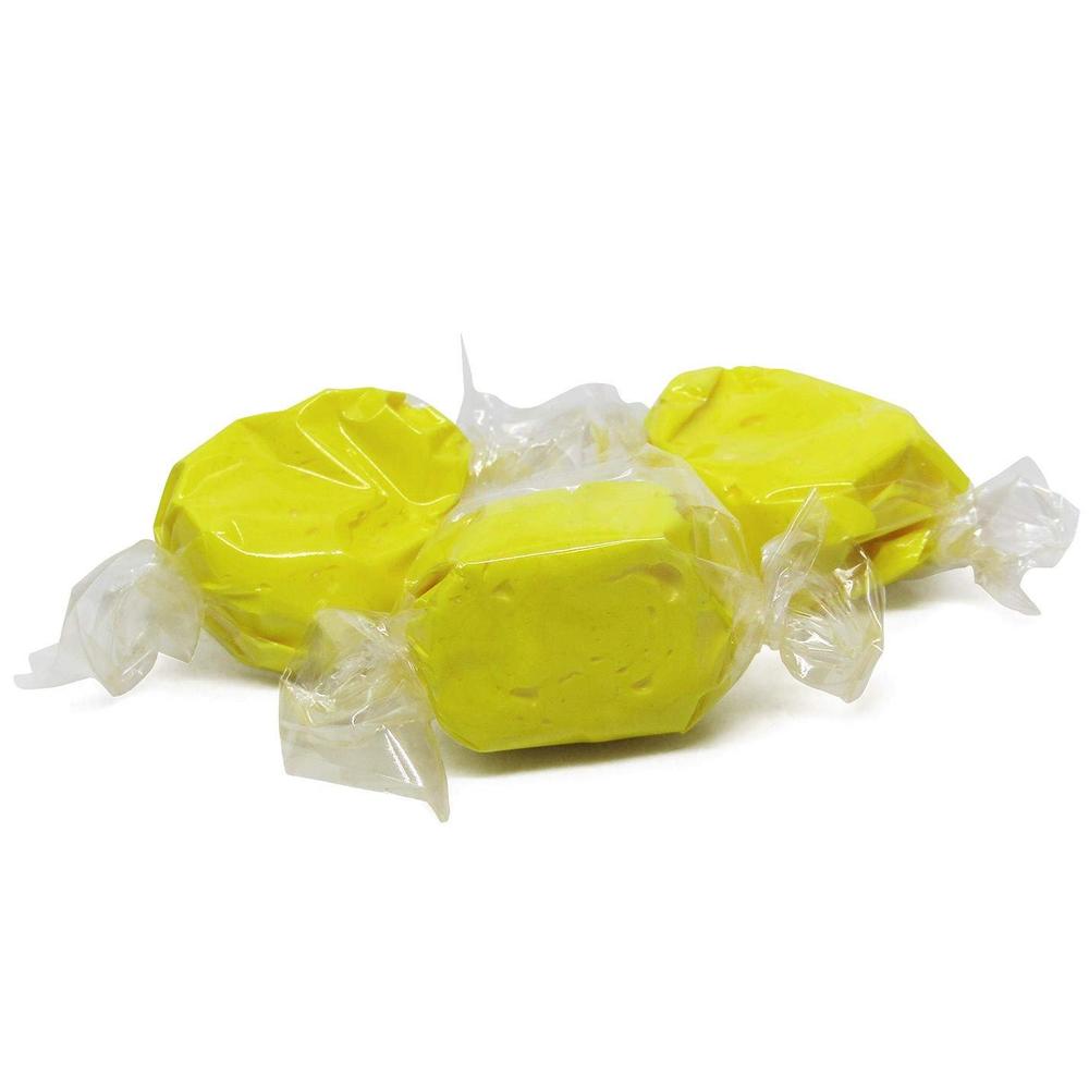 It's Delish Gourmet Yellow Banana Soft Taffy Chews , 32 Oz (2 lbs Bag) Kosher Bulk Taffies