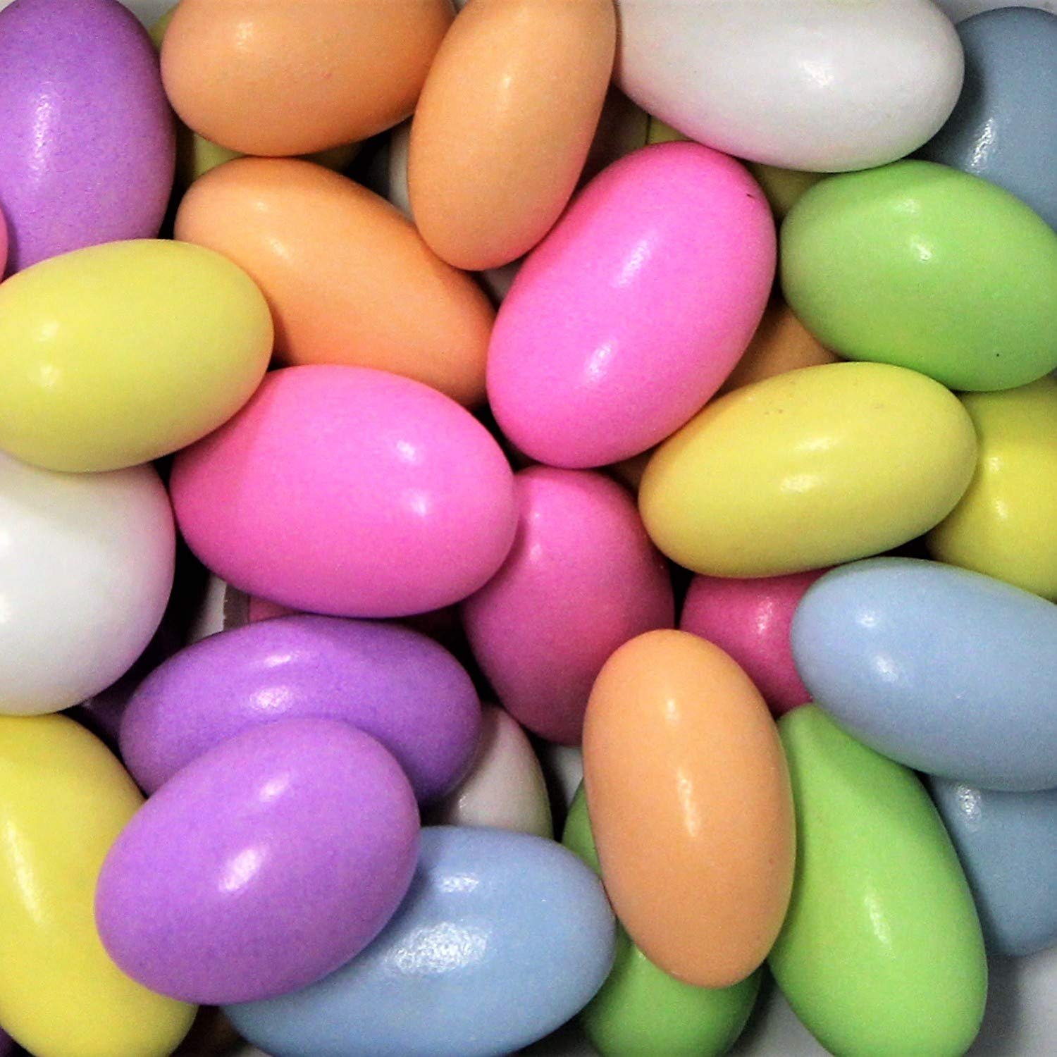 It's Delish Assorted Jordan Almonds , 5 lbs Bulk | Pastel Colors Kosher Almond Nut with Sweet Hard Candy Coating