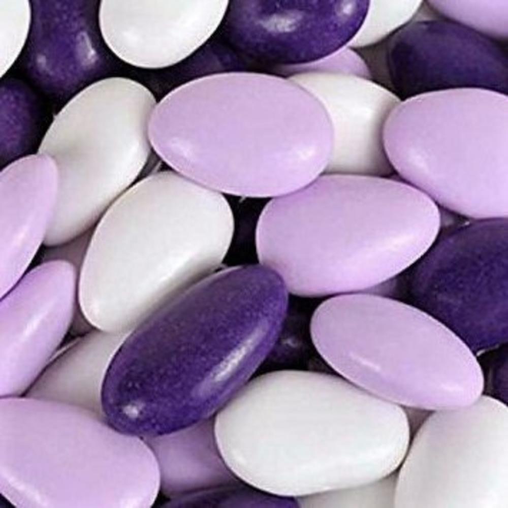 It's Delish Jordan Almonds  (Lavender, Purple and White, 3 lbs)