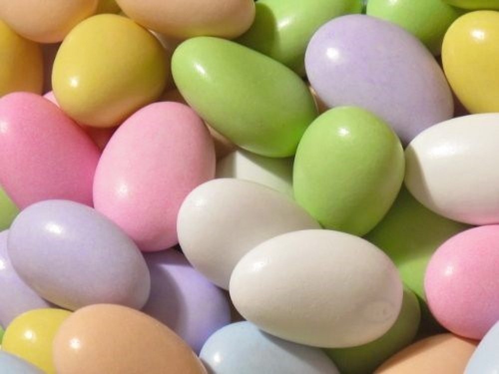 It's Delish Assorted Jordan Almonds , 10 lbs Bulk | Pastel Colors Kosher Almond Nut with Sweet Hard Candy Coating