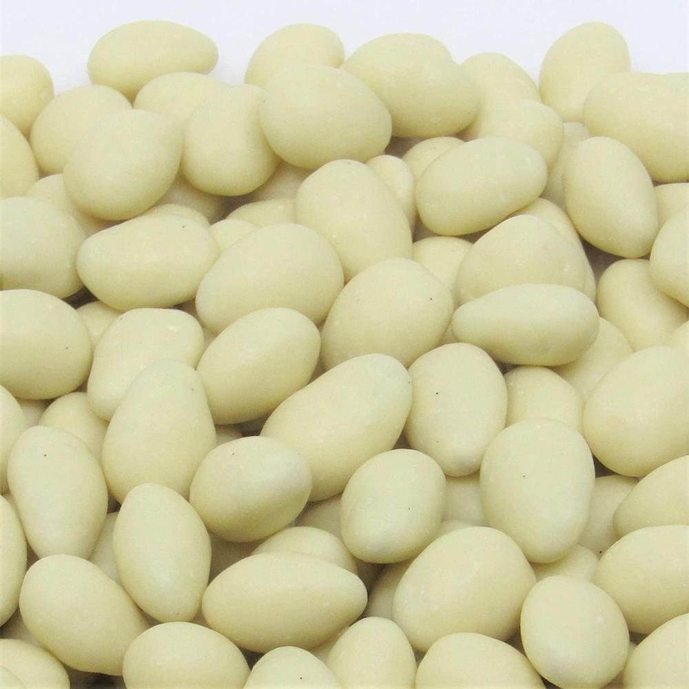 It's Delish Gourmet White Chocolate Covered Almonds , 1 lb (16 Oz) Bag | White Milk Chocolate Coated Almond Nuts, Kosher Dairy