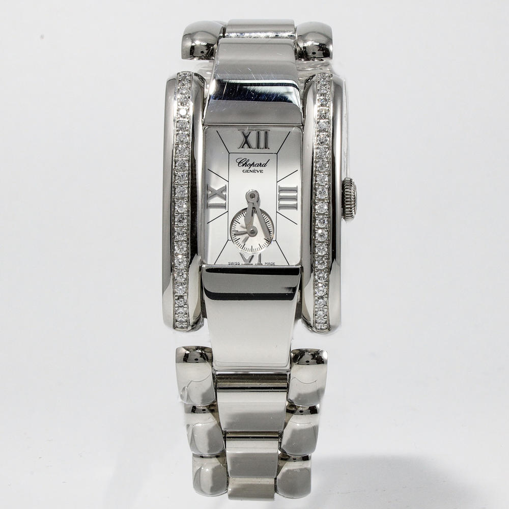 Monary Chopard La Estrada Stainless Steel Diamond Watch