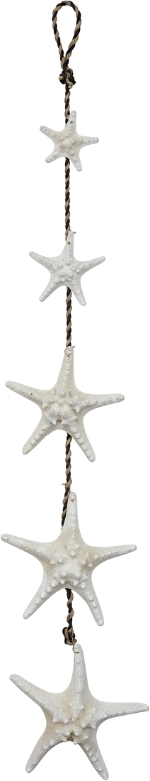 Seasco 5 By Starfish Hanging Strand In White 48 Nautical Themed Home Decor - Starfish Home Decor
