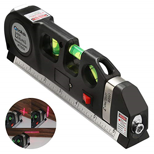 Photo 1 of Qooltek Multipurpose Laser Level laser measure Line 8ft+ Measure Tape Ruler and
