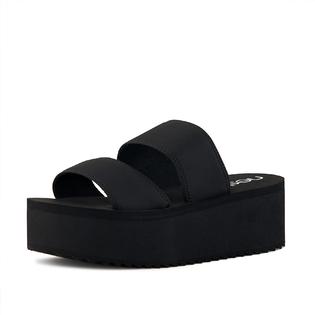 Nest Shoes Women's Platform Sandal 2 Band Black | Ecofriendly