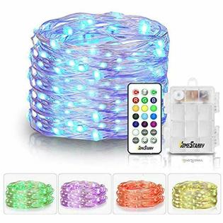 Homestar Fairy Lights Battery Operated String Remote 13 Color Changing
