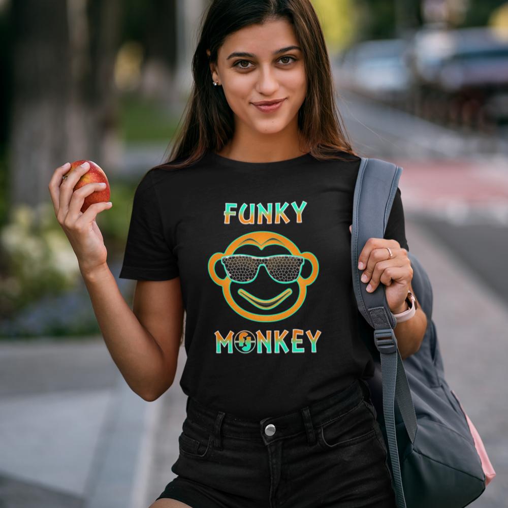 Fire Fit Designs Funny T Shirts for GIRLS - Funky Monkey Funny Shirts Girls Gamer Gifts - Cool Girls Tshirts - Funny Kids Shirts