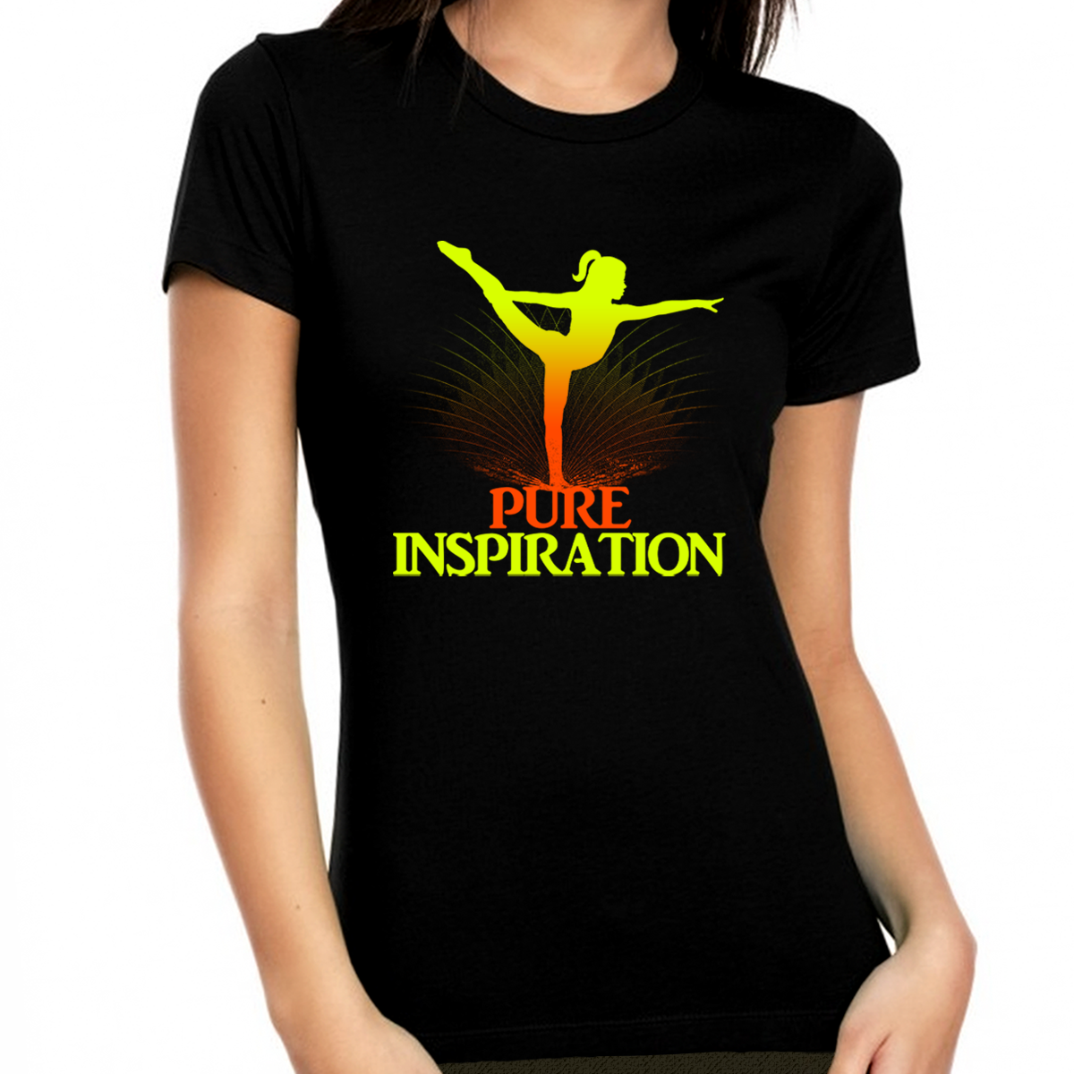 Fire Fit Designs Womens Gymnastics Shirt - Gymnastics Gifts for Women Gymnastics Clothes - Rhythmic Gymnastics Clothes