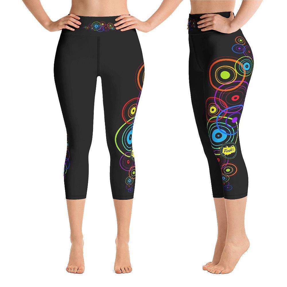 Fire Fit Designs Circle of Life Capri Leggings for Women Butt Lift Yoga Pants for Women High Waisted Leggings for Women