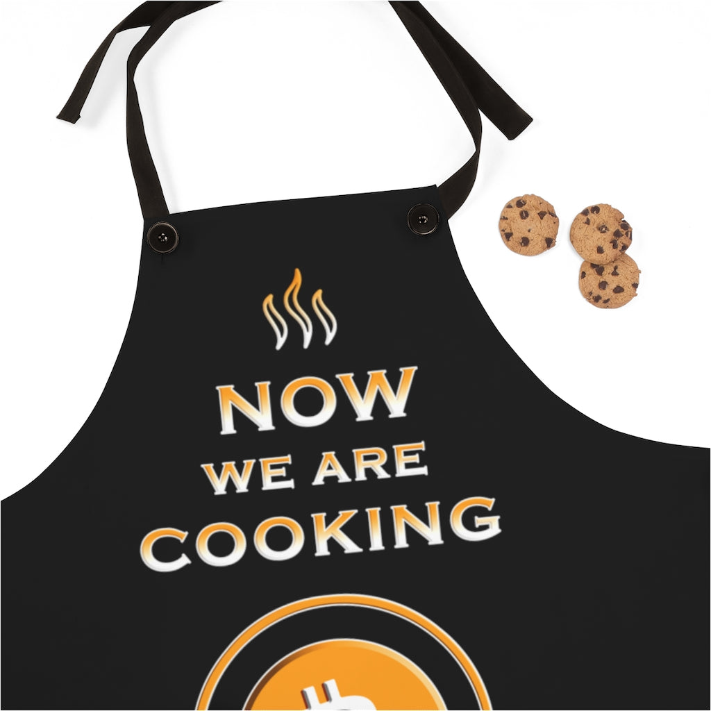 Fire Fit Designs Bitcoin Apron for Women Cryptocurrency Apron Kitchen Aprons for Women Chef Apron Funny Crypto Bitcoin Gifts